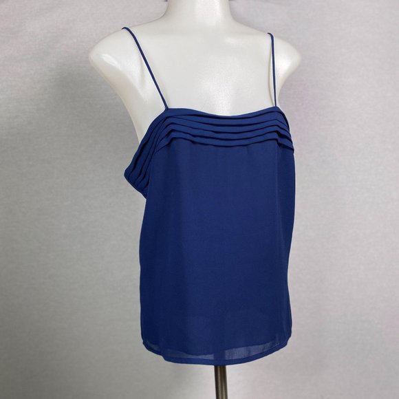 Vintage Upper Class Navy Blue Top, L - Picture 2 of 9